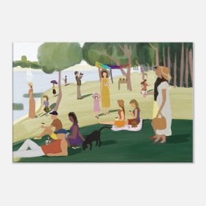 Tardes de Café – Obra Limitada en Lienzo Enmarcado