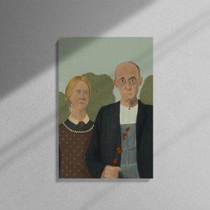 Góticos Cafeteros – Obra Limitada en Lienzo Enmarcado